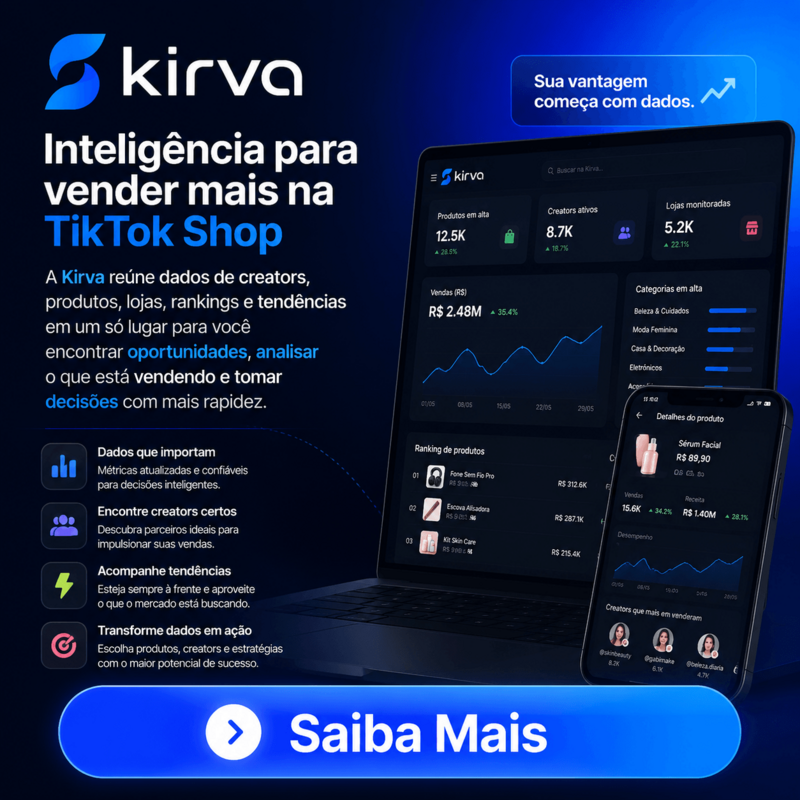 Kirva — Encontre Produtos Virais com inteligência para TikTok Shop